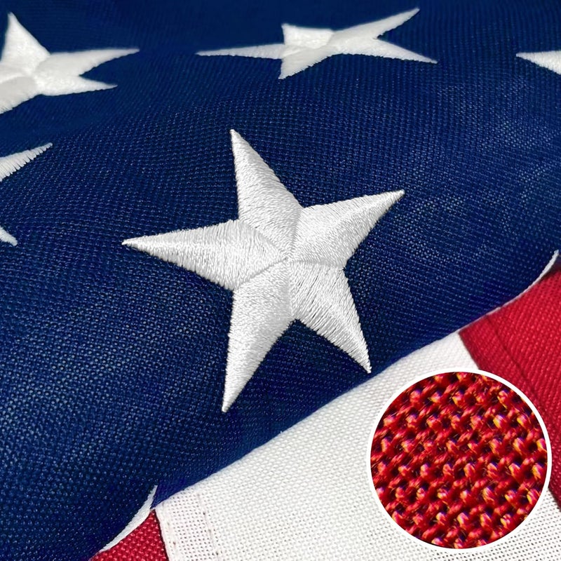 Try everything Premium American Flag 2x3 Ft TearProof Series for Outside, Heavy Duty Outdoor，Longest Lasting, Super Tough Fade Resistant Spun Polyester, High Wind US Outdoor Flags Embroidered Stars, Sewn Stripes, Brass Grommets - Image 1